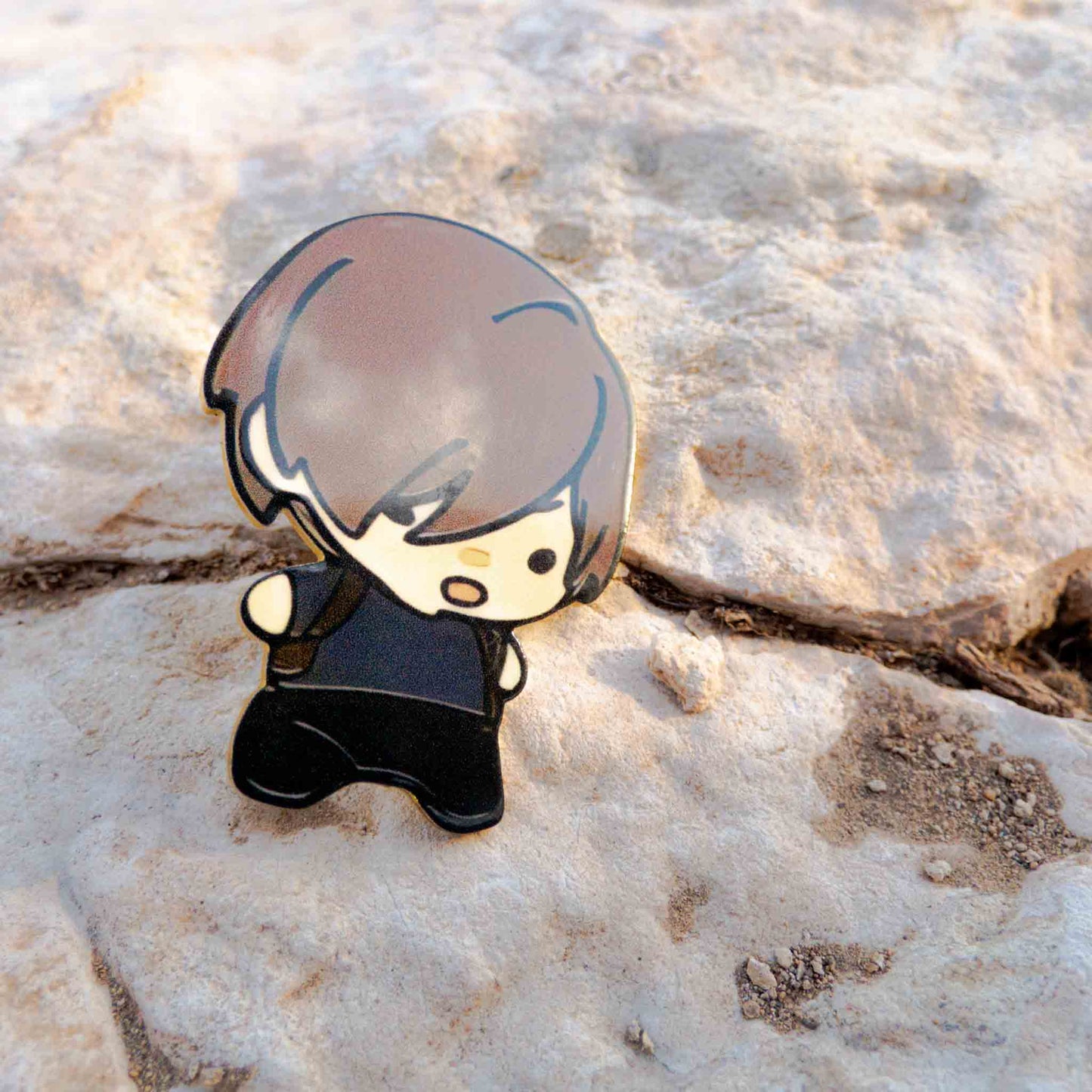 Resident Evil Leon Kennedy Metallic Pin Brooch