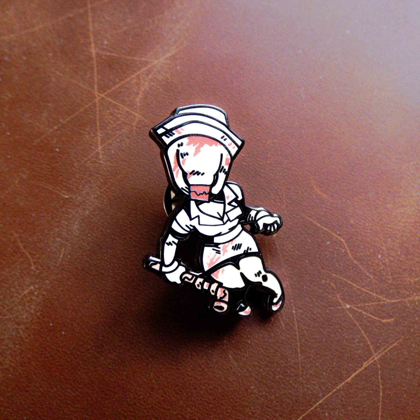 Silent Hill 2 The Bubble Head Bloody Nurse Enamel Pin Badge