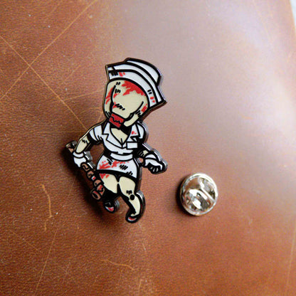 Silent Hill 2 The Bubble Head Bloody Nurse Enamel Pin Badge