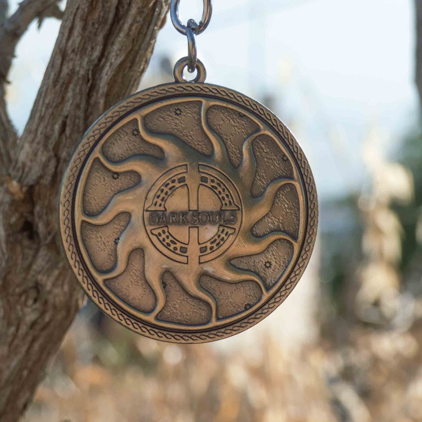 Dark Souls Steel Solaire of Astora Sun Inspired Keychain