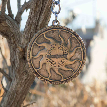 Dark Souls Steel Solaire of Astora Sun Inspired Keychain