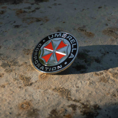Resident Evil Umbrella Corporation Metallic Brooch Pin