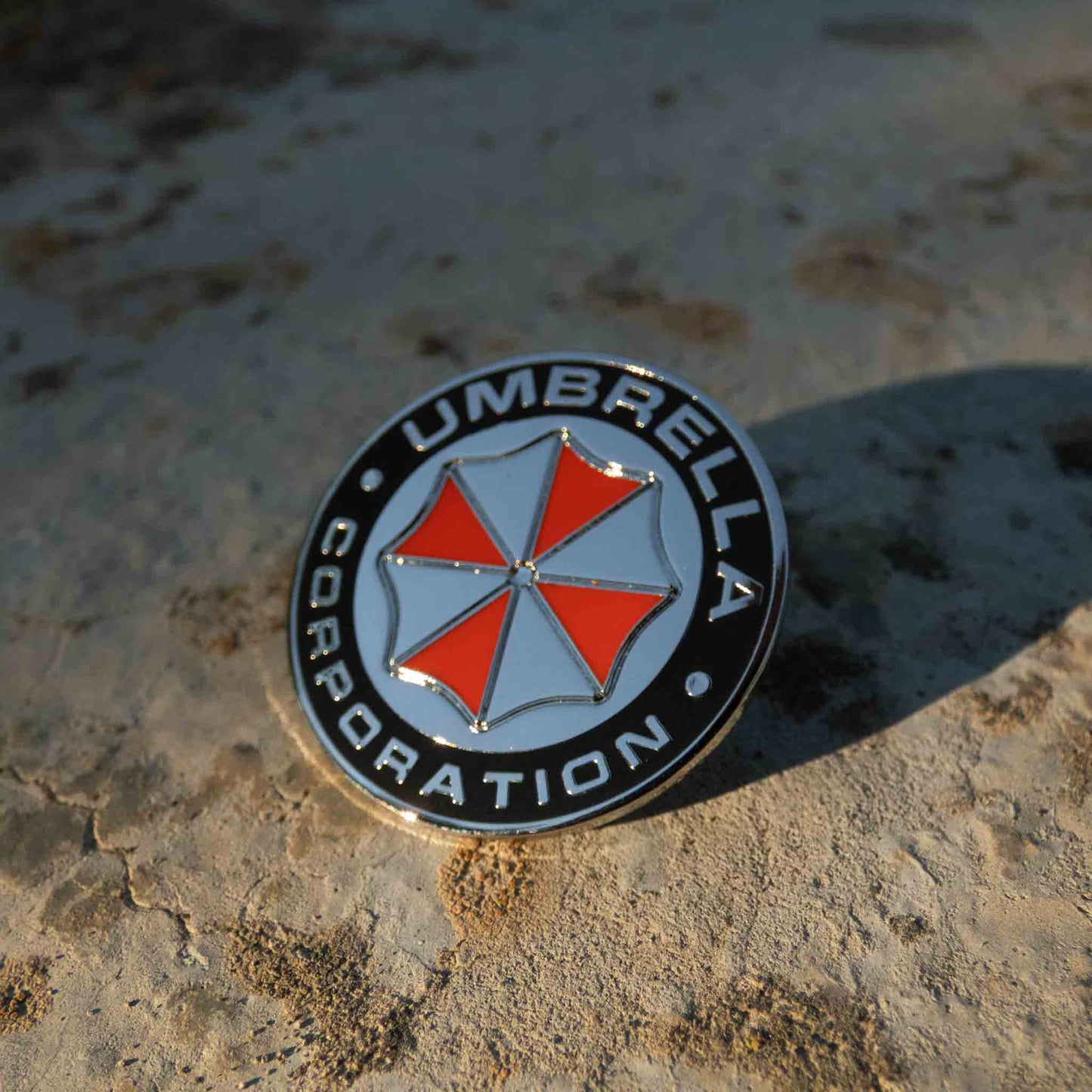 Resident Evil Umbrella Corporation Metallic Brooch Pin