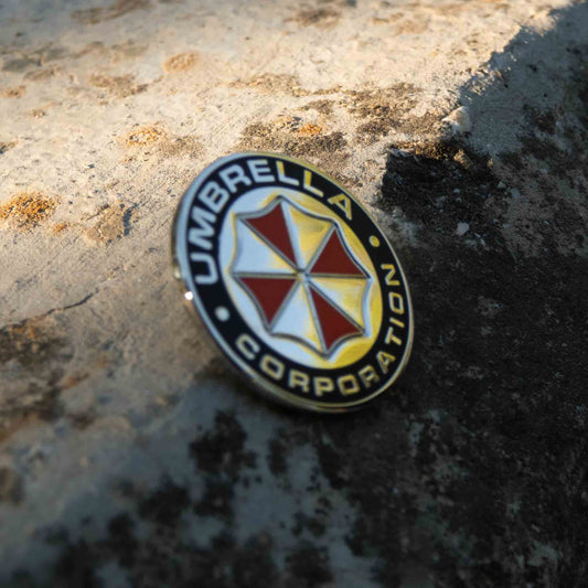 Resident Evil Umbrella Corporation Metallic Brooch Pin