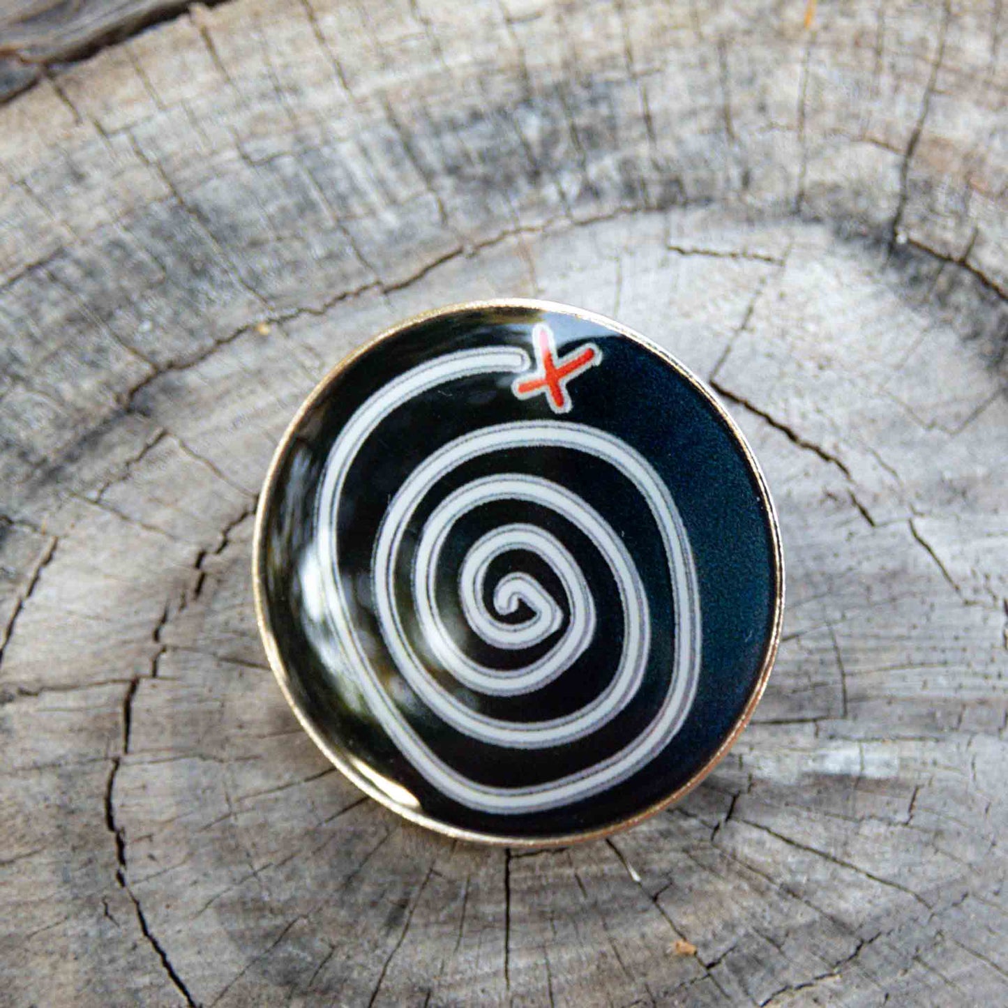 Life Is Strange Enamel Pin Time-Rewind Spiral Symbol Brooch