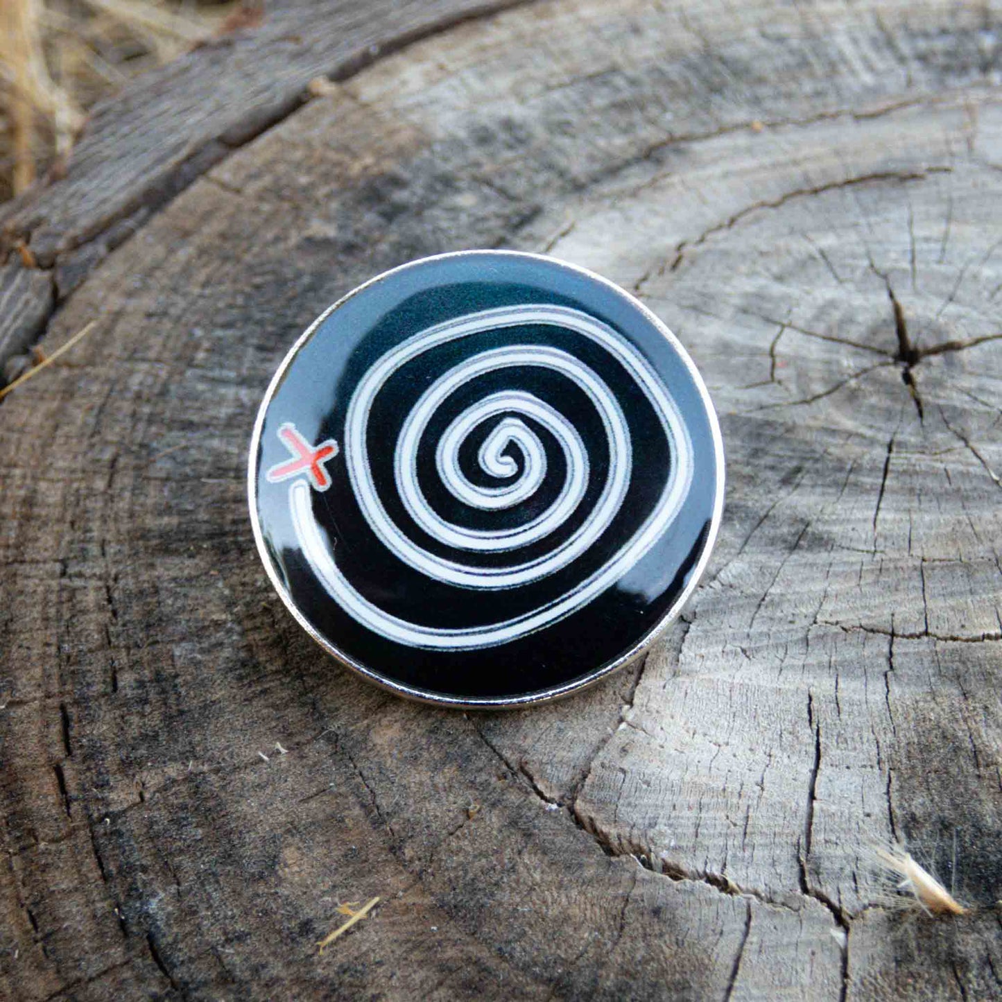 Life Is Strange Enamel Pin Time-Rewind Spiral Symbol Brooch