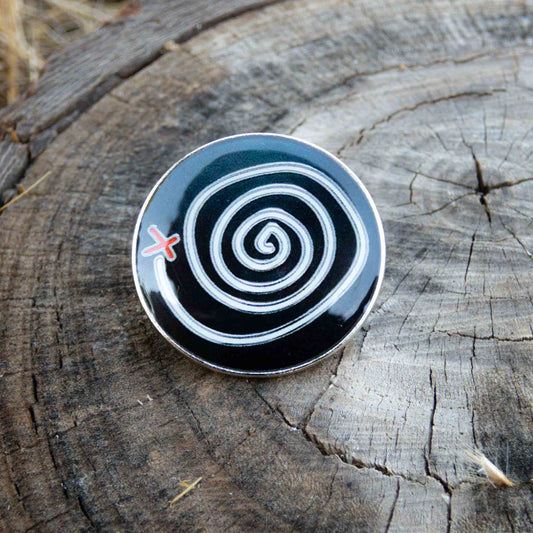 Life Is Strange Enamel Pin Time-Rewind Spiral Symbol Brooch