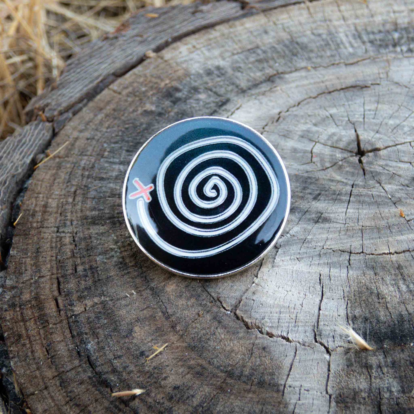Life Is Strange Enamel Pin Time-Rewind Spiral Symbol Brooch