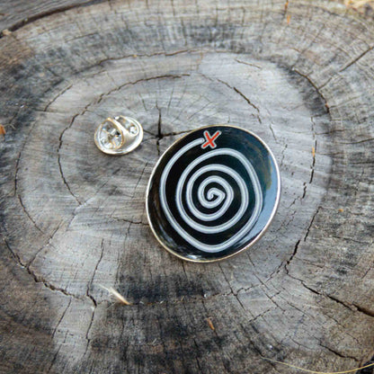 Life Is Strange Enamel Pin Time-Rewind Spiral Symbol Brooch