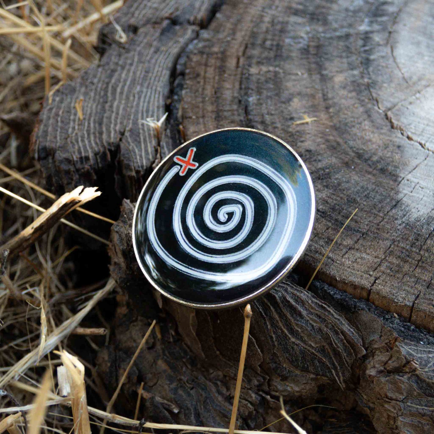 Life Is Strange Enamel Pin Time-Rewind Spiral Symbol Brooch