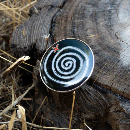 Life Is Strange Enamel Pin Time-Rewind Spiral Symbol Brooch