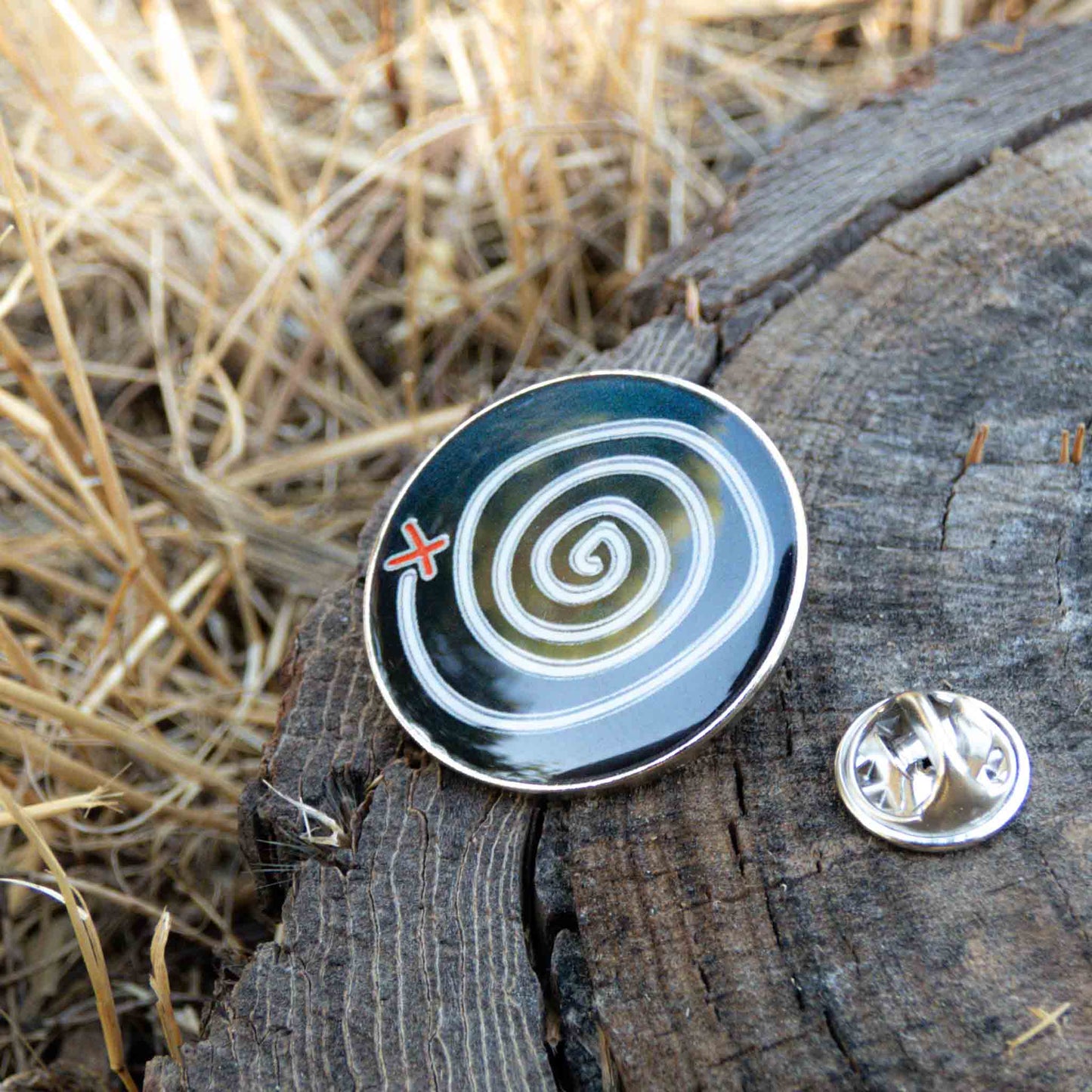 Life Is Strange Enamel Pin Time-Rewind Spiral Symbol Brooch