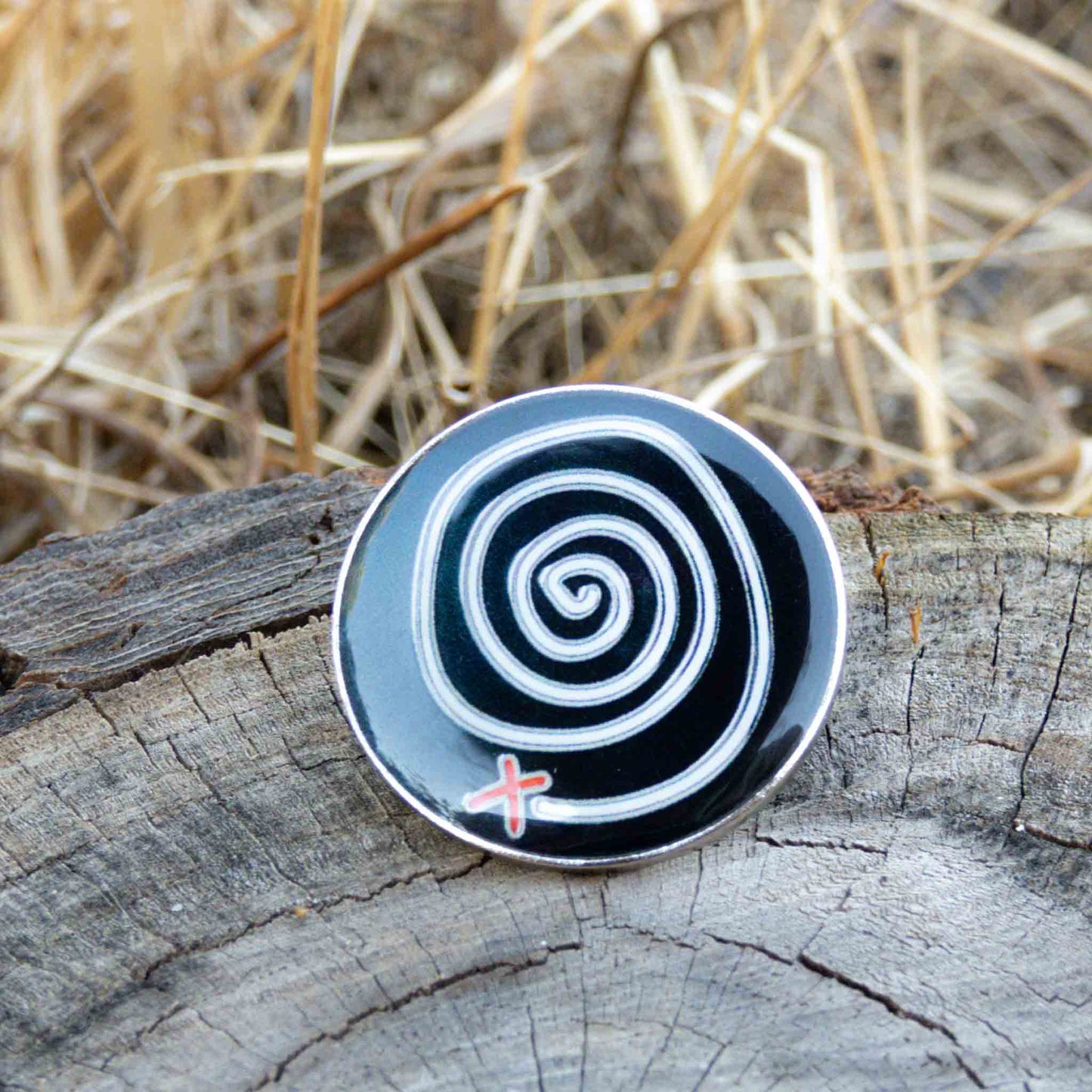 Life Is Strange Enamel Pin Time-Rewind Spiral Symbol Brooch