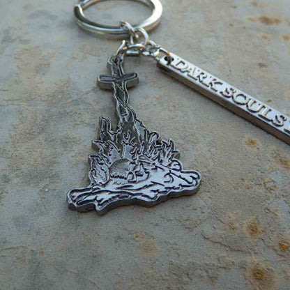 Dark Souls III Metallic Tag Bonfire Keychain