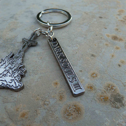 Dark Souls III Metallic Tag Bonfire Keychain