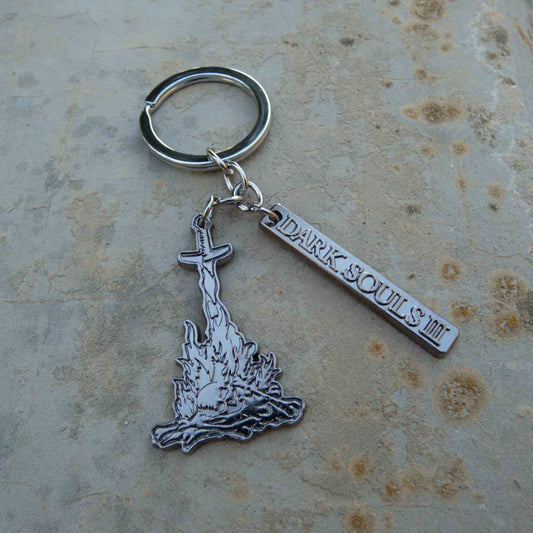 Dark Souls III Metallic Tag Bonfire Keychain