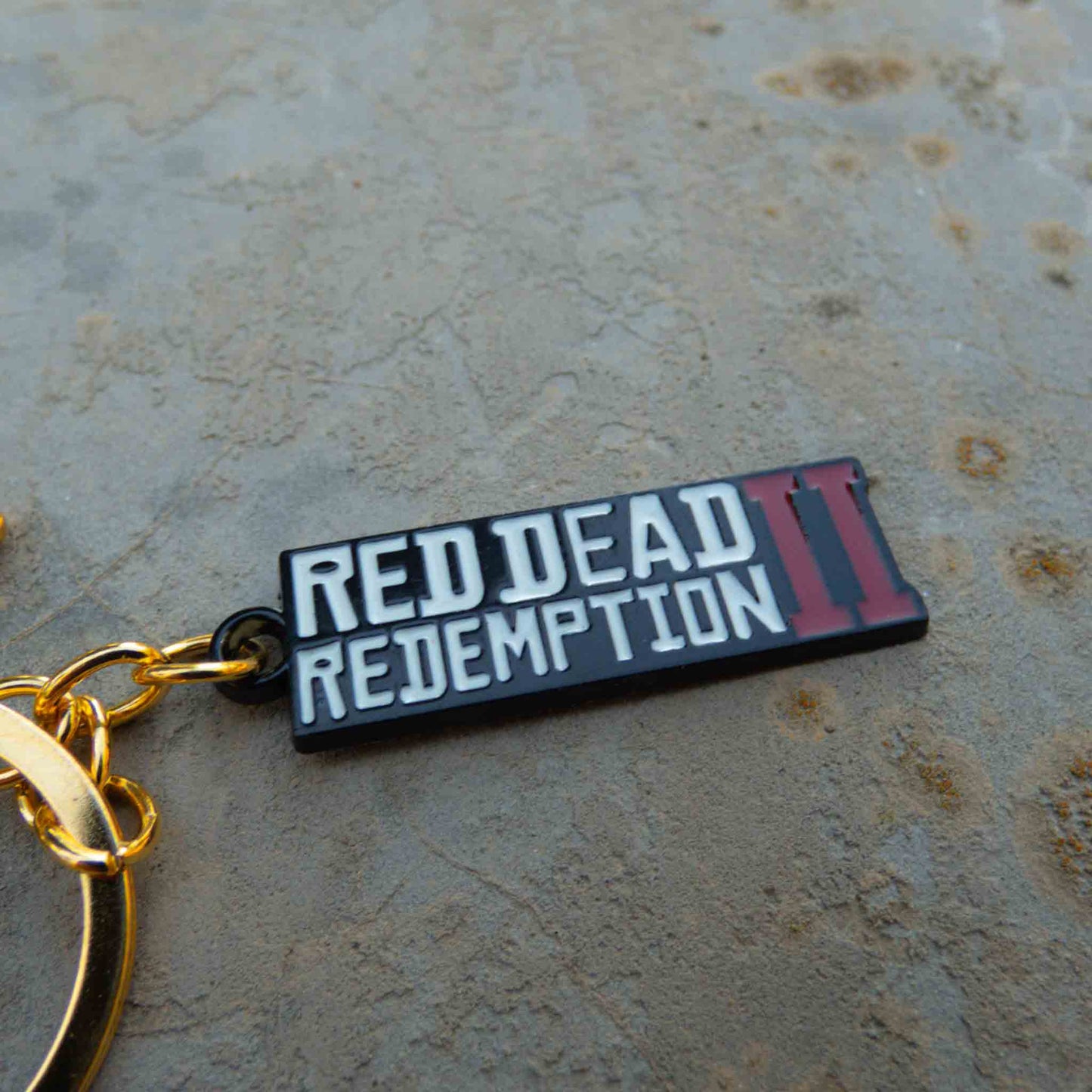 Red Dead Redemption Gold Revolver Keychain