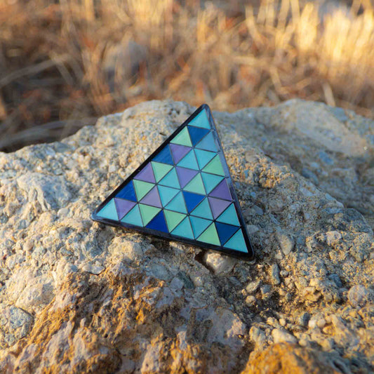Detroit: Become Human Blue Android Triangle Pin Brooch