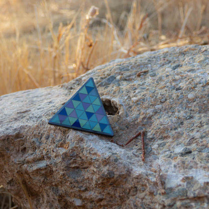 Detroit: Become Human Blue Android Triangle Pin Brooch