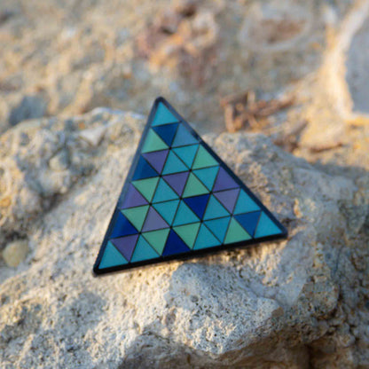 Detroit: Become Human Blue Android Triangle Pin Brooch