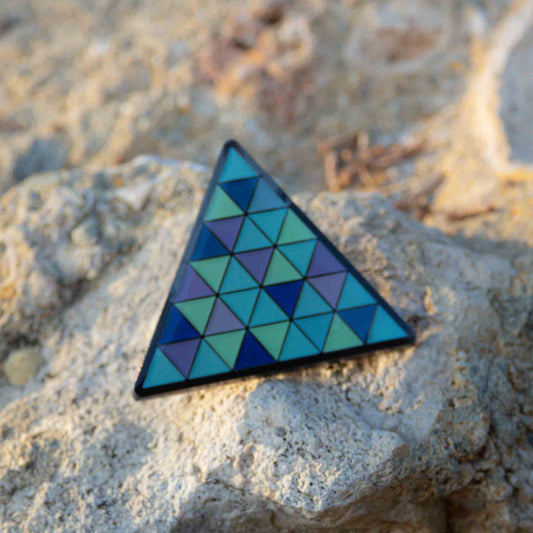 Detroit: Become Human Blue Android Triangle Pin Brooch