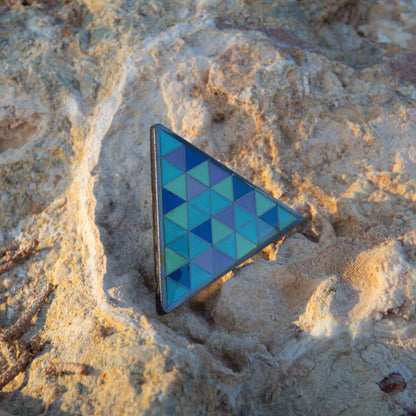 Detroit: Become Human Blue Android Triangle Pin Brooch
