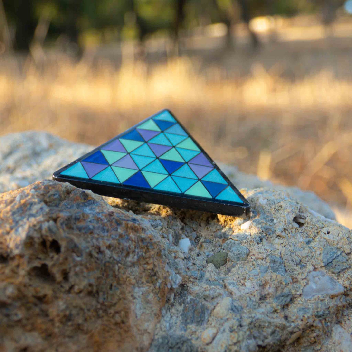 Detroit: Become Human Blue Android Triangle Pin Brooch
