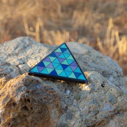 Detroit: Become Human Blue Android Triangle Pin Brooch