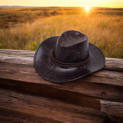 Red Dead Redemption 2 Arthur Morgan's Leather Cosplay Hat Black/Brown