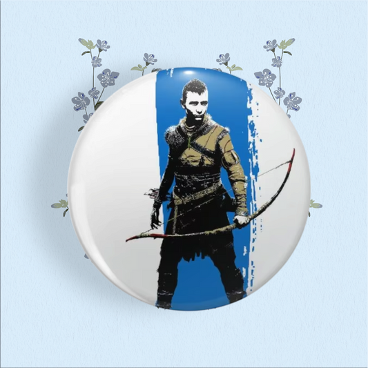 God of War Atreus Inspired Round Pin