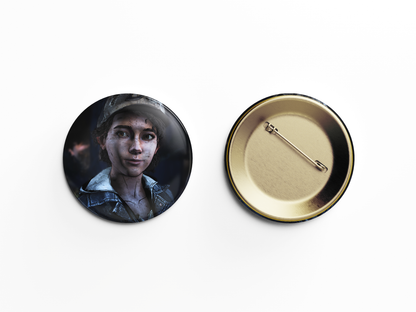 Telltale The Walking Dead Clementine Handmade Round Badge