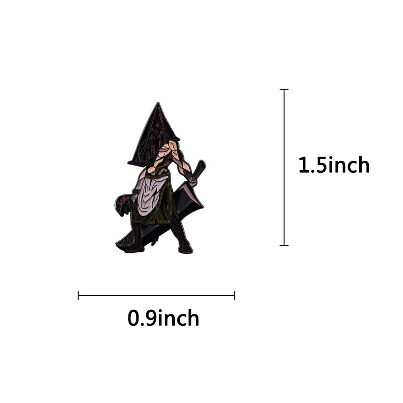 Silent Hillll Pyramid Head Enamel Pin Horror Video Game