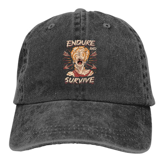 The Last of Us Hat Endure and Survive Clicker Vintage Cap - Black / One Size Available at 2Fast2See.co