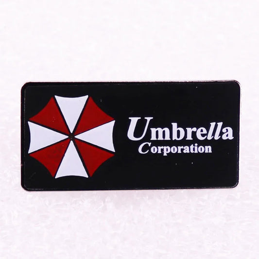 Resident Evil Umbrella Corporation Biohazard Sign Enamel Pin