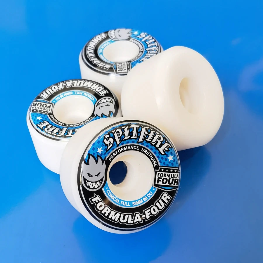 Spitfire Skateboard Wheels 58mm Skate Wheels - Blue 99D Available at 2Fast2See.co