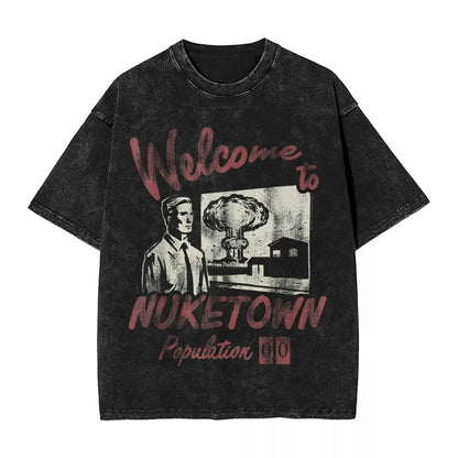 Call Of Duty Welcome To Nuketown Gaming Aesthetic Tshirt Cotton Short Sleeve