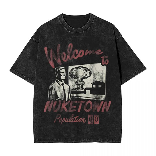 Call Of Duty Welcome To Nuketown Gaming Aesthetic Tshirt Cotton Short Sleeve