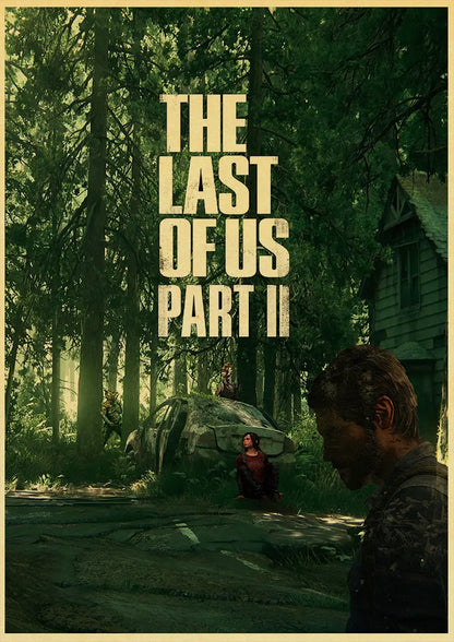 The Last of Us Ellie Part II Retro Poster - F / 20X30cm Available at 2Fast2See.co