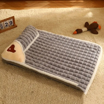 Retro Soft & Cozy Dog Bed - Protection and Comfort - Retro Gray / M Available at 2Fast2See.co