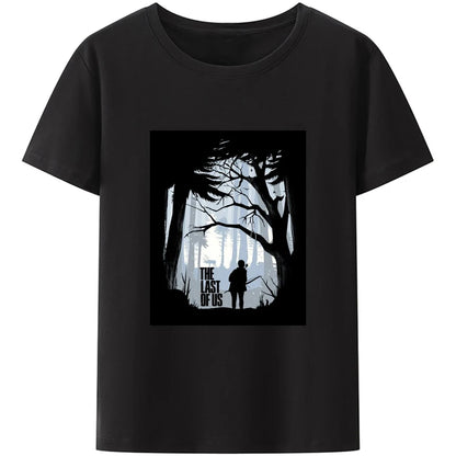 The Last of Us Tshirt Soft Cotton Meterial - Black / 4XL Available at 2Fast2See.co