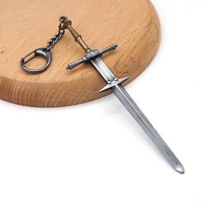 Dark Souls 1 Remastered Zweihander Sword Keychain – Authentic Game Accessory Key Ring - Available at 2Fast2See.co