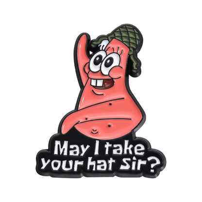 Patrick Star with Quotes Enamel Pins - 2 Available at 2Fast2See.co