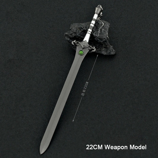 God of War 22cm Kratos Metal Sword Weapon Keychain - 22CM Weapon Model Available at 2Fast2See.co