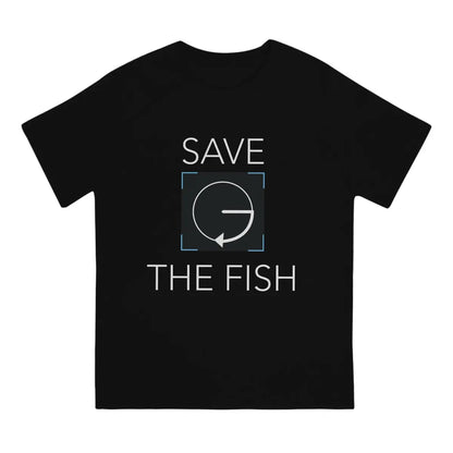 Detroit Become Human Save The Fish Cotton Short Sleeve T-Shirt