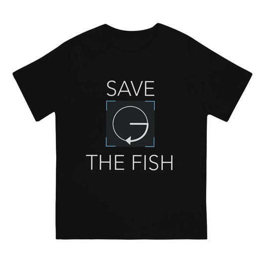 Detroit Become Human Save The Fish Cotton Short Sleeve T-Shirt