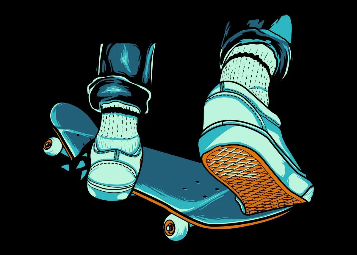 Popular & Artistic Skateboard Posters - 13 / 30X40cm Unframed Available at 2Fast2See.co