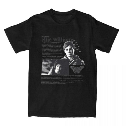 Ellie Williams Casual TShirt - Black / 5XL Available at 2Fast2See.co