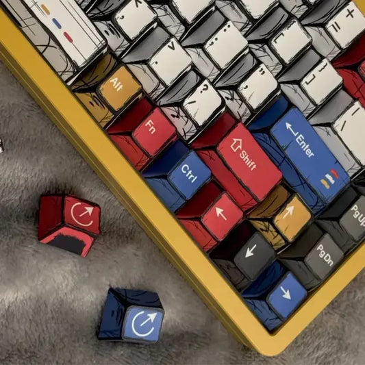 Telltales The Walking Dead Graphics Inspired Keycaps for Aesthetic Keyboard