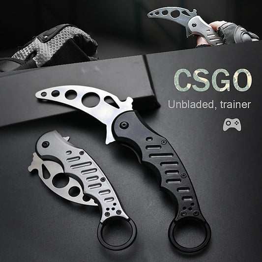 CSGO Folding Knife Game Aluminum Handle Training Knife