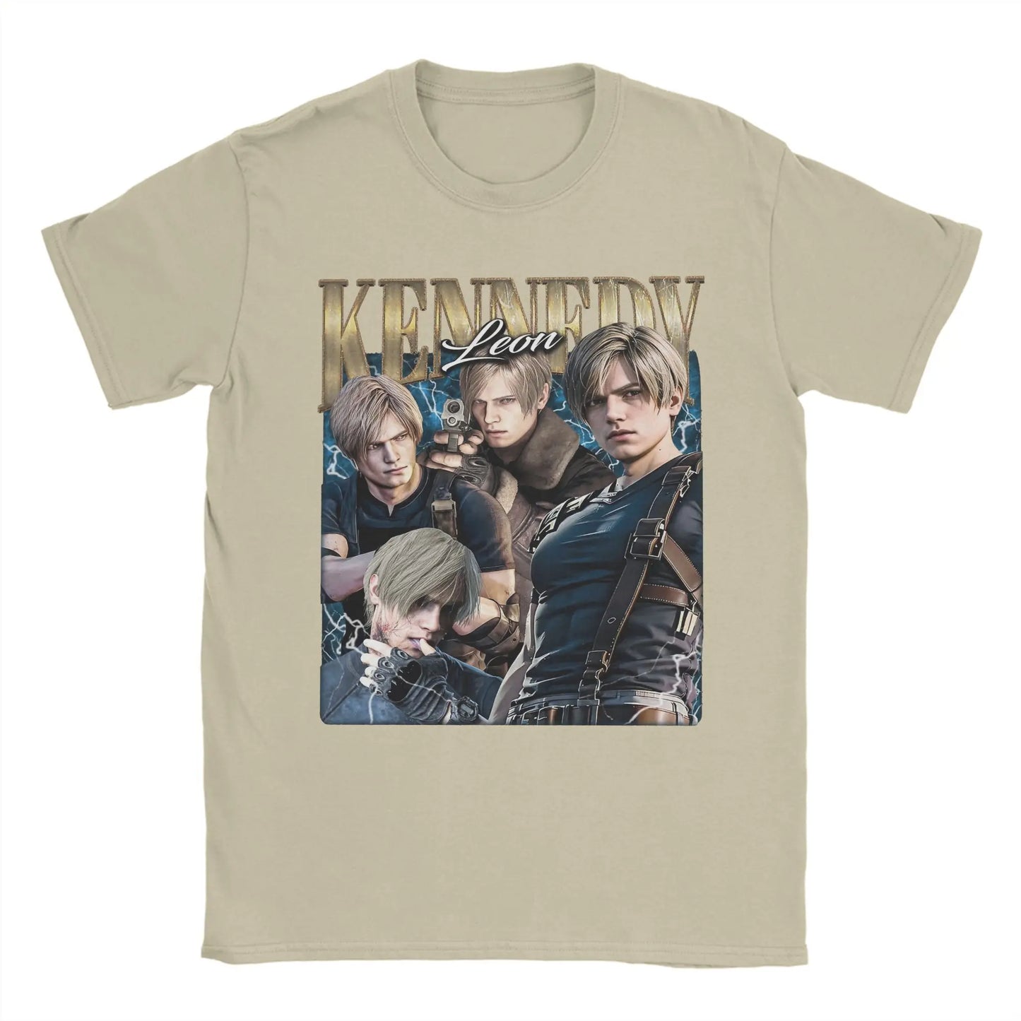 Leon S. Kennedy Resident Evil Tshirt Cotton Short Sleeve Top